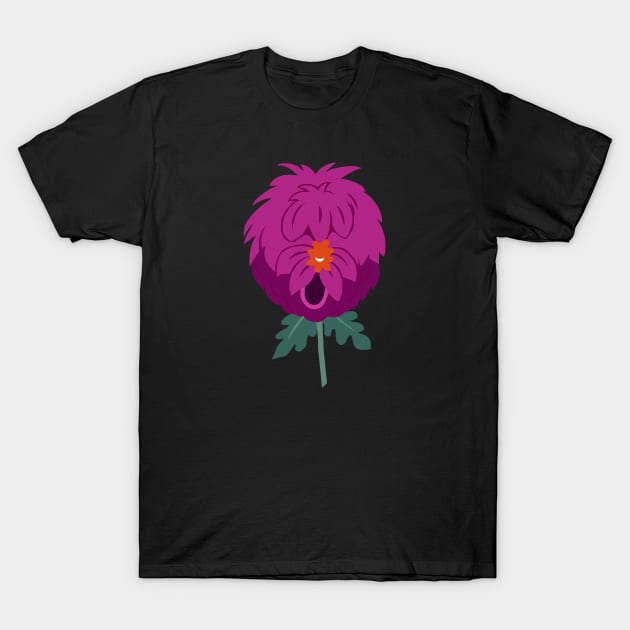 Dog Flower T-Shirt by ElviaMontemayor